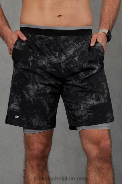 zwart omgevingsgeluid Heren de fundamentele korte ii (gevoerd) 135 Fabletics LH20J3139