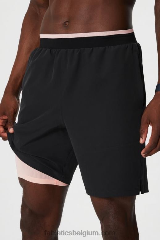 zwart/roze botercreme Heren de fundamentele korte ii (gevoerd) 134 Fabletics LH20J3133