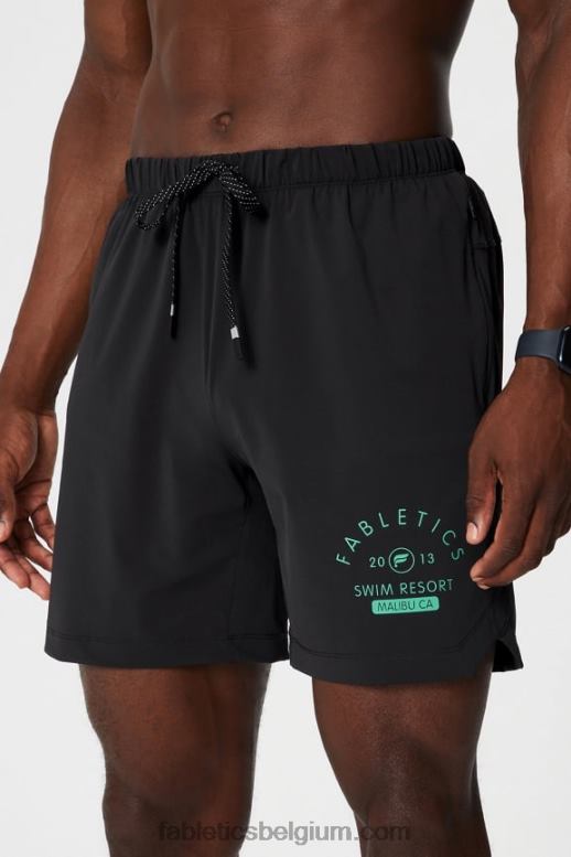 zwart zwemmen Heren die ene korte 166 Fabletics LH20J3367