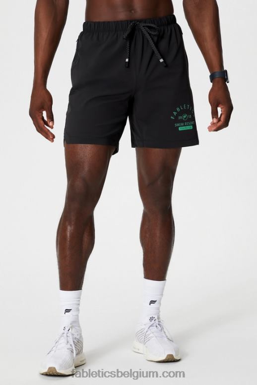 zwart zwemmen Heren die ene korte 166 Fabletics LH20J3367