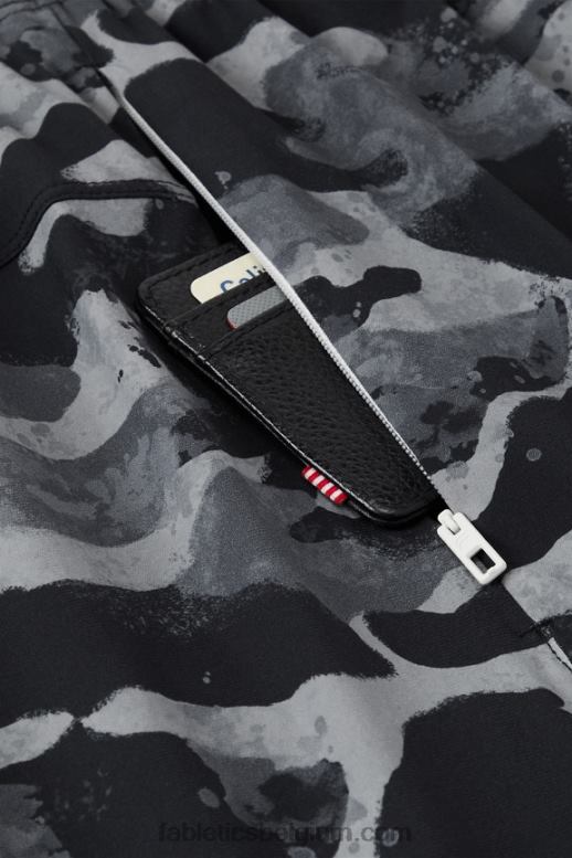 zwarte camouflage Heren die ene korte 156 Fabletics LH20J3253