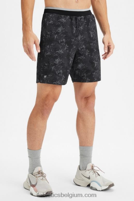 zwarte nieuwe camo Heren de fundamentele korte ii (gevoerd) 138 Fabletics LH20J3152