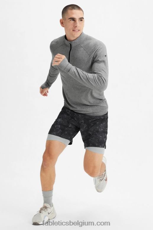 zwarte nieuwe camo Heren de fundamentele korte ii (gevoerd) 138 Fabletics LH20J3152