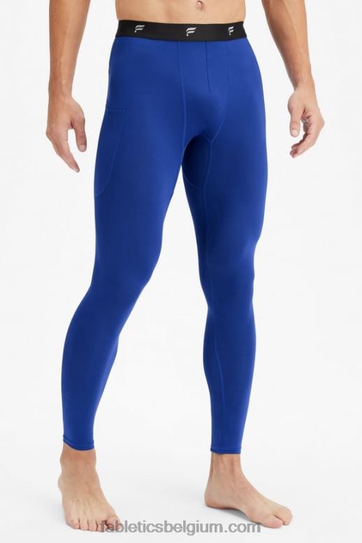 frans blauw Heren de basislaag over de volledige lengte strak Fabletics LH20J3117