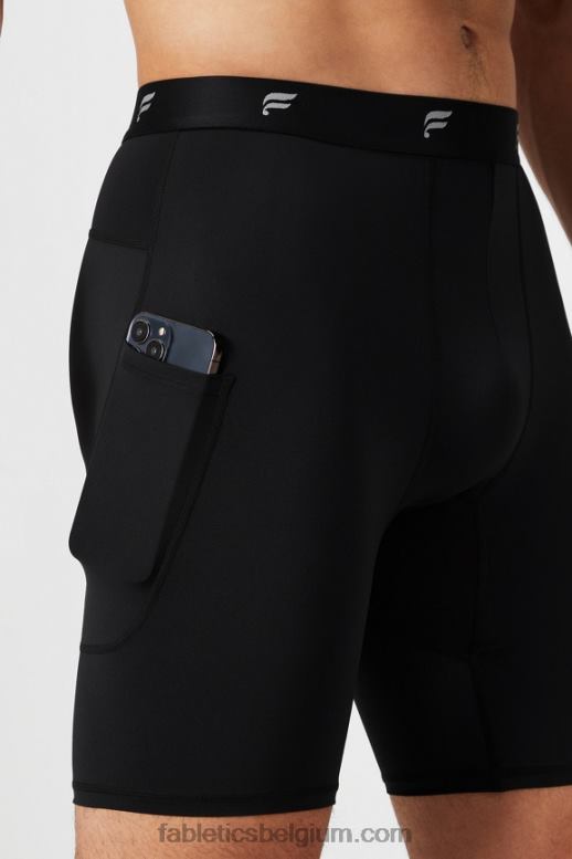 zwart Heren de basislaag kort Fabletics LH20J3115