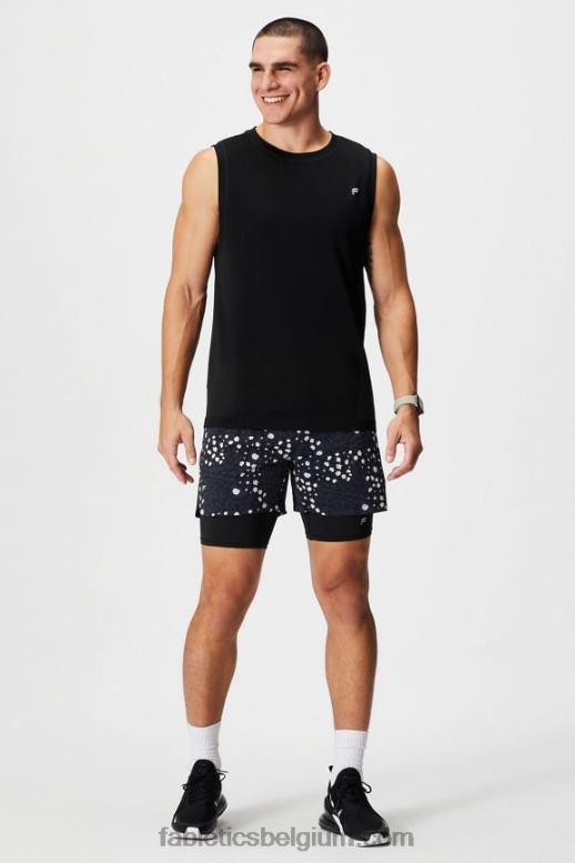 zwart Heren de basislaag kort Fabletics LH20J3115