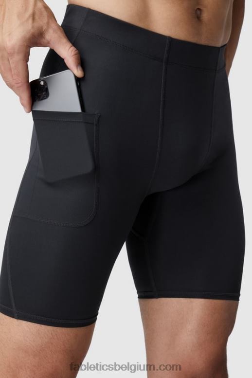 zwart Heren de basislijn kort Fabletics LH20J3119