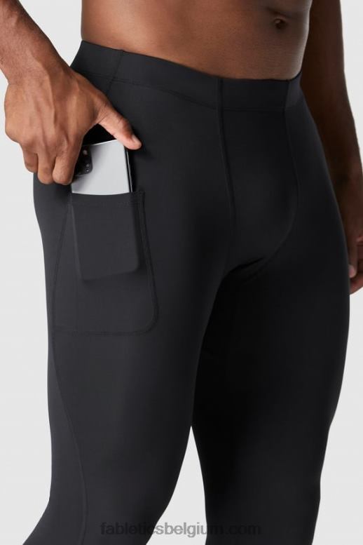 zwart Heren de basislijn strak Fabletics LH20J3121