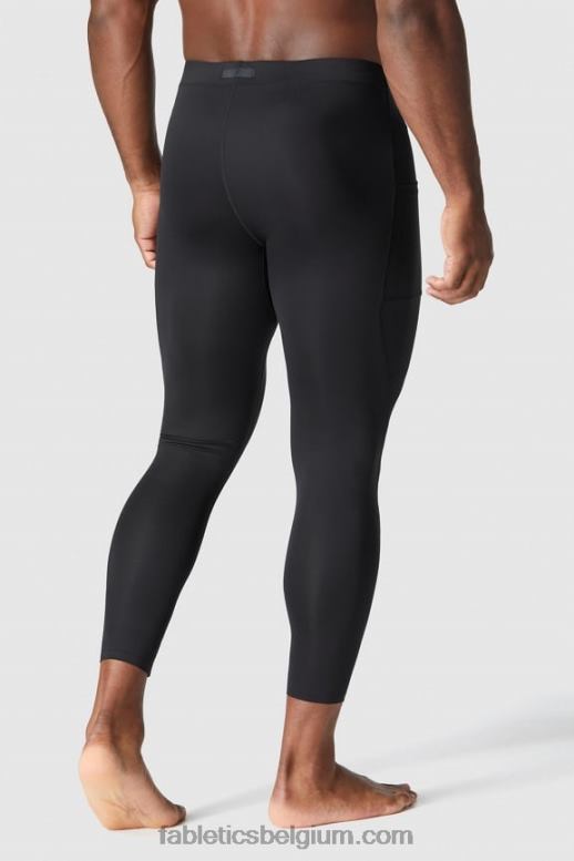 zwart Heren de basislijn strak Fabletics LH20J3121