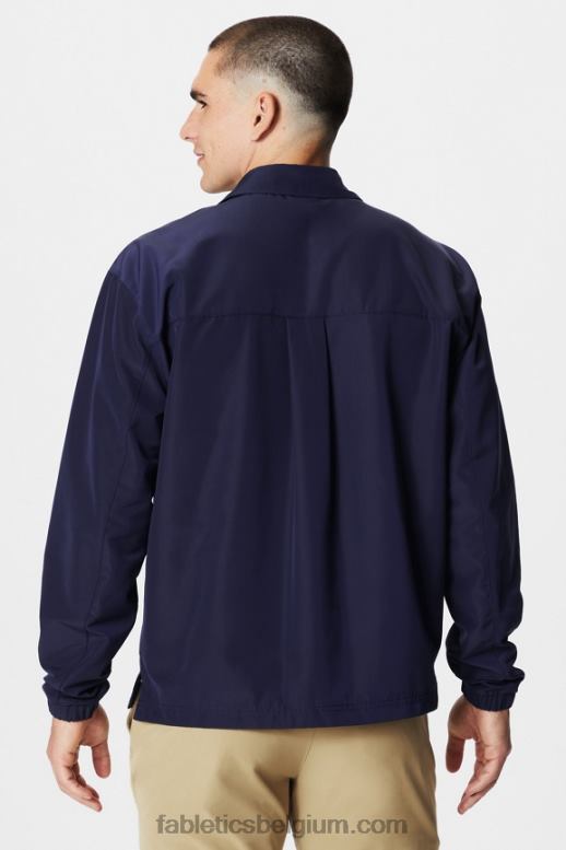 diepe marine Heren de buitenpost jas Fabletics LH20J3632