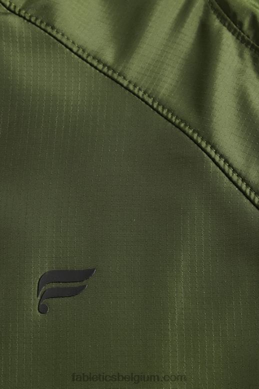 donker mos Heren het intervaljack Fabletics LH20J3641