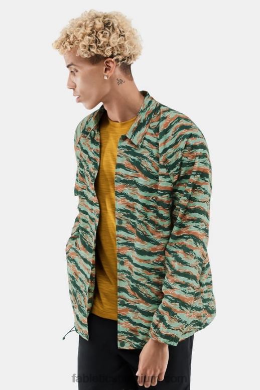 grote tijgercamouflage Heren het enige coachjack Fabletics LH20J3645