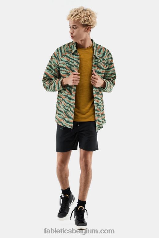 grote tijgercamouflage Heren het enige coachjack Fabletics LH20J3645
