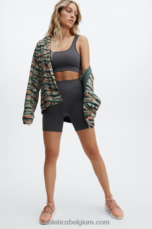 grote tijgercamouflage Heren het enige coachjack Fabletics LH20J3645