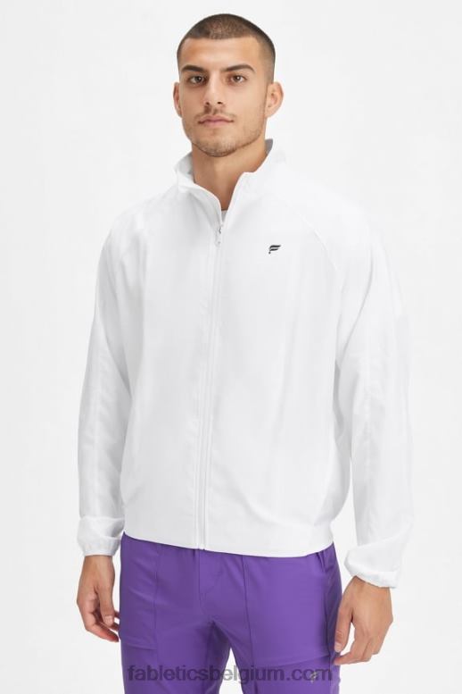 klassiek wit Heren het intervaljack Fabletics LH20J3640
