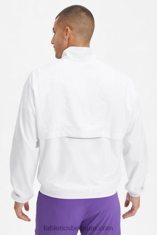 klassiek wit Heren het intervaljack Fabletics LH20J3640