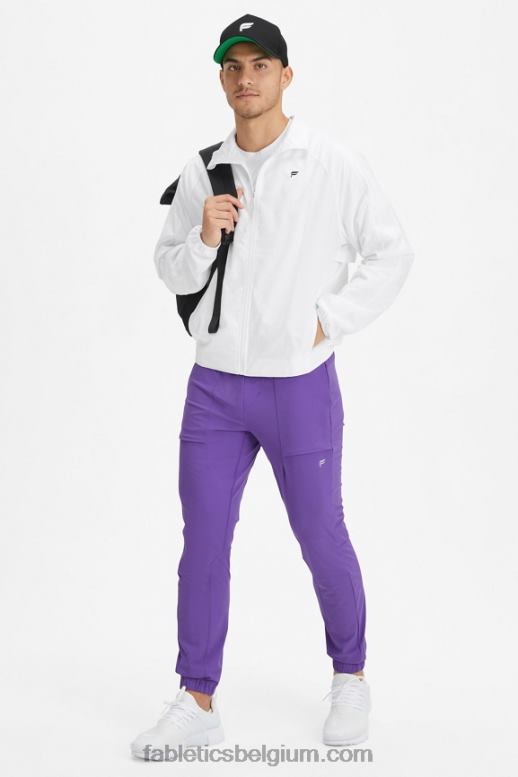 klassiek wit Heren het intervaljack Fabletics LH20J3640