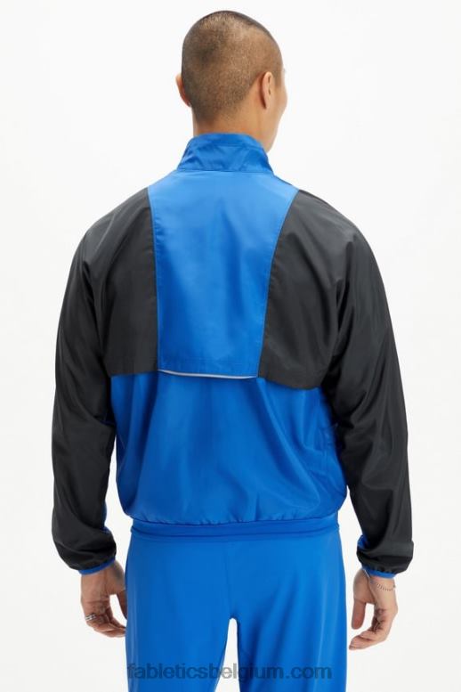 race blauw blok Heren het intervaljack Fabletics LH20J3644
