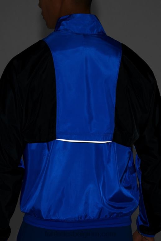 race blauw blok Heren het intervaljack Fabletics LH20J3644