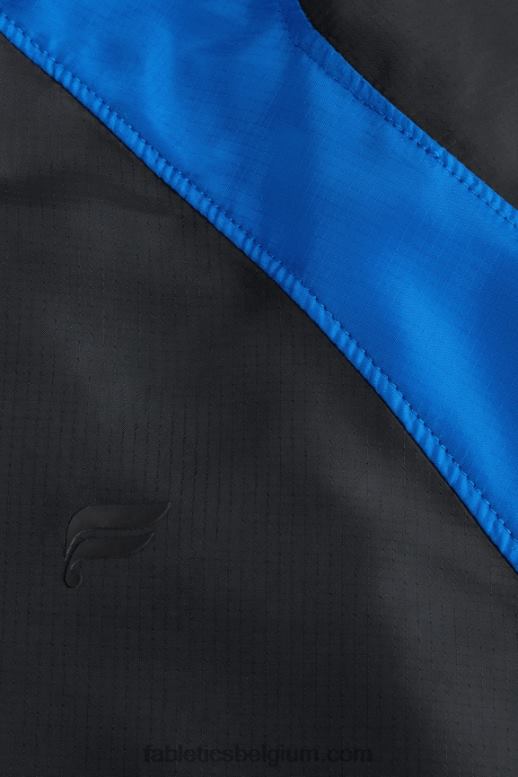 race blauw blok Heren het intervaljack Fabletics LH20J3644