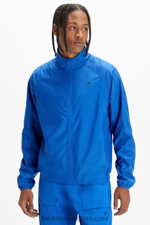 ras blauw Heren het intervaljack Fabletics LH20J3643