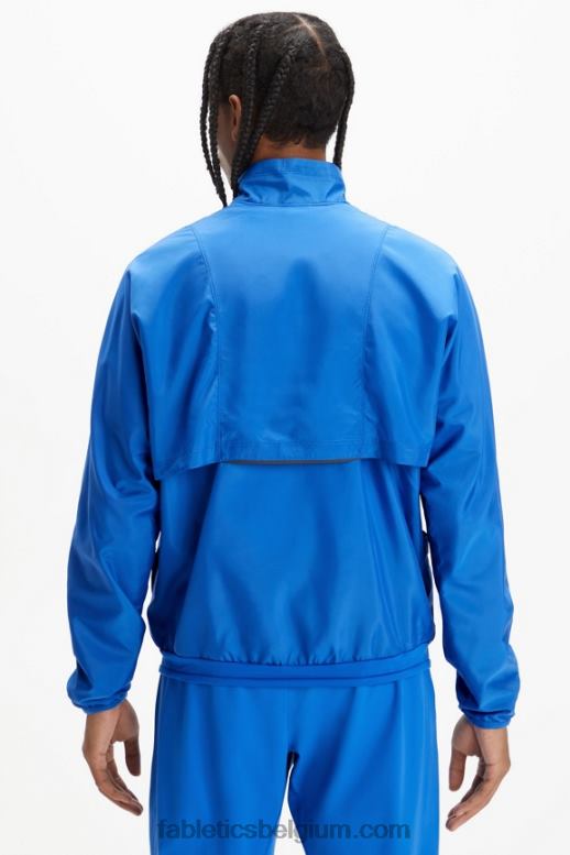 ras blauw Heren het intervaljack Fabletics LH20J3643