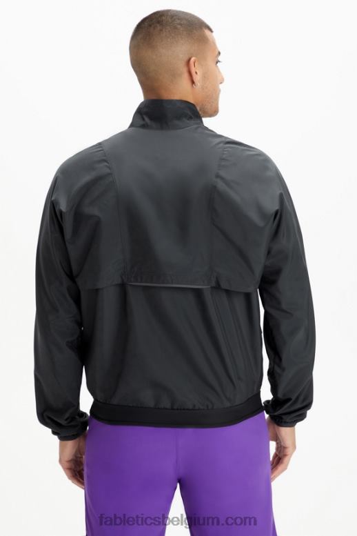 zwart Heren het intervaljack Fabletics LH20J3642