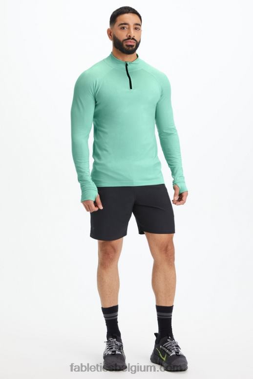 Frisse munt Heren de trainingsdag 1/4 zip Fabletics LH20J3598
