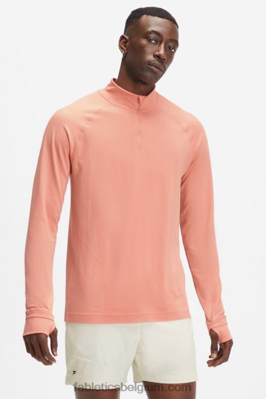 Toscaanse klei ontplofte Heren de trainingsdag 1/4 zip Fabletics LH20J3600