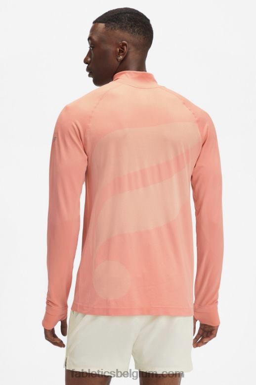 Toscaanse klei ontplofte Heren de trainingsdag 1/4 zip Fabletics LH20J3600