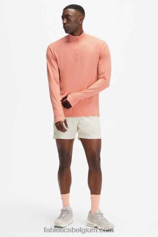 Toscaanse klei ontplofte Heren de trainingsdag 1/4 zip Fabletics LH20J3600