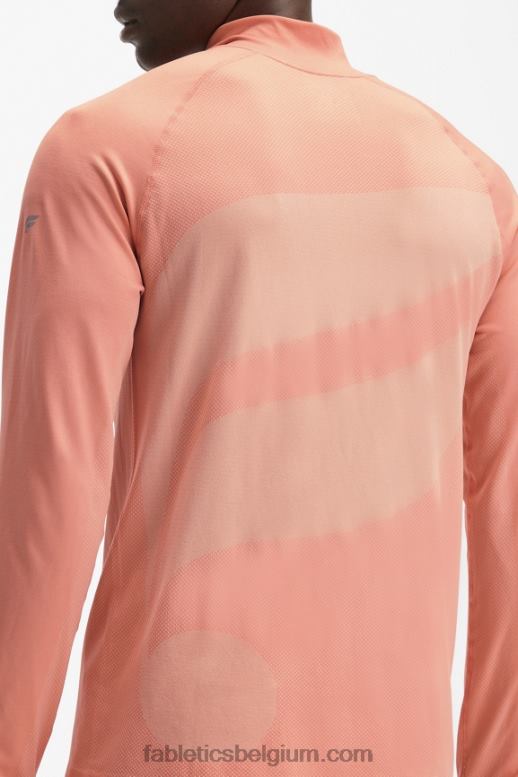 Toscaanse klei ontplofte Heren de trainingsdag 1/4 zip Fabletics LH20J3600