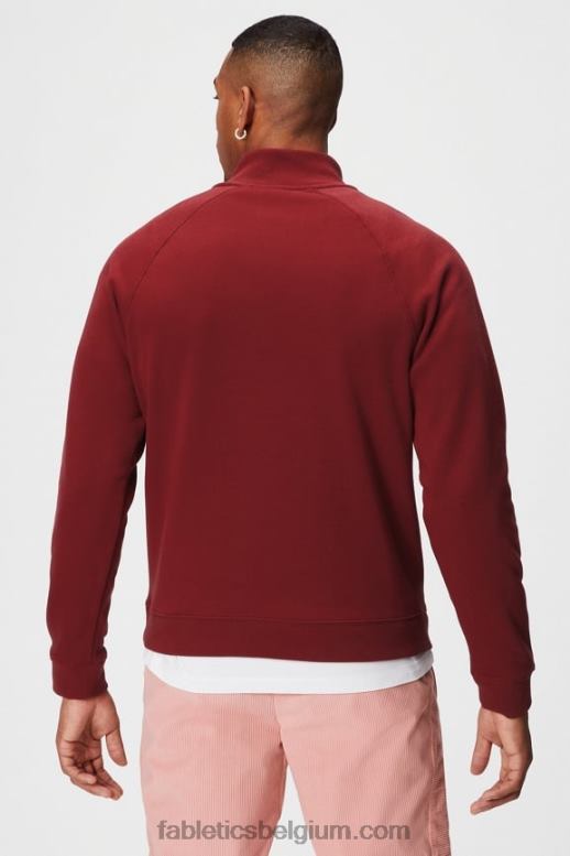 adrenaline rood Heren de go-to 1/4 ritssluiting 186 Fabletics LH20J3603