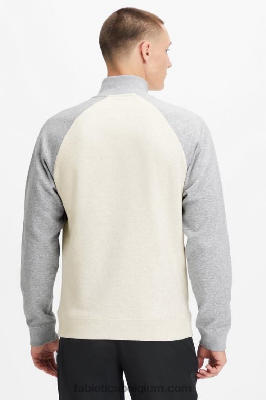 bone/classic grey heather Heren de go-to 1/4 rits 189 Fabletics LH20J3617