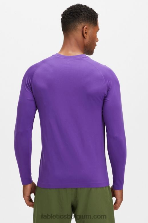 diep violet abstract f Heren het trainingsdag T-shirt met lange mouwen Fabletics LH20J3567
