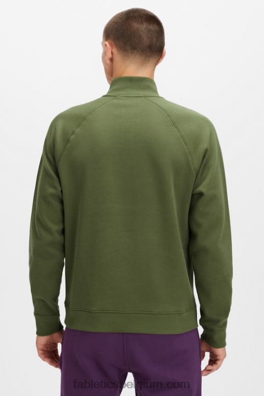 donker mos Heren de go-to 1/4 rits 188 Fabletics LH20J3610