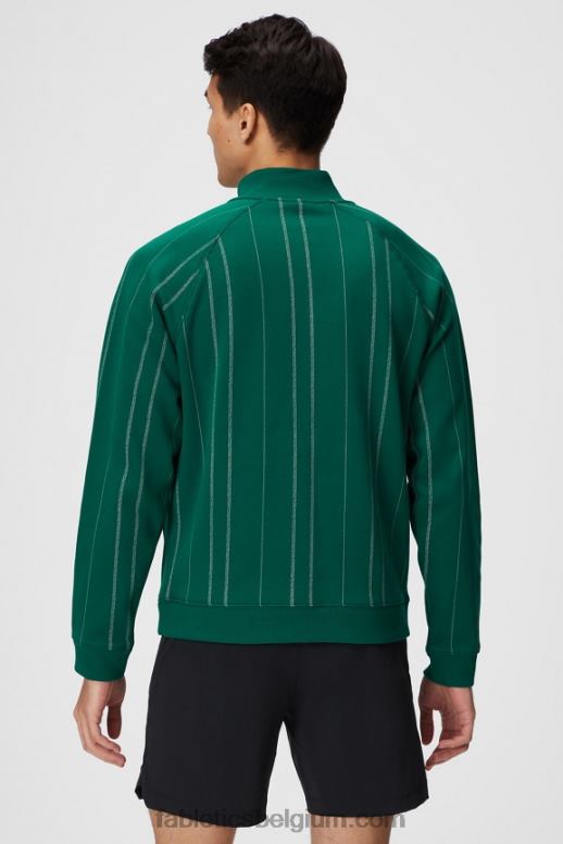 fairway groene textuurstreep Heren de go-to 1/4 ritssluiting 186 Fabletics LH20J3604