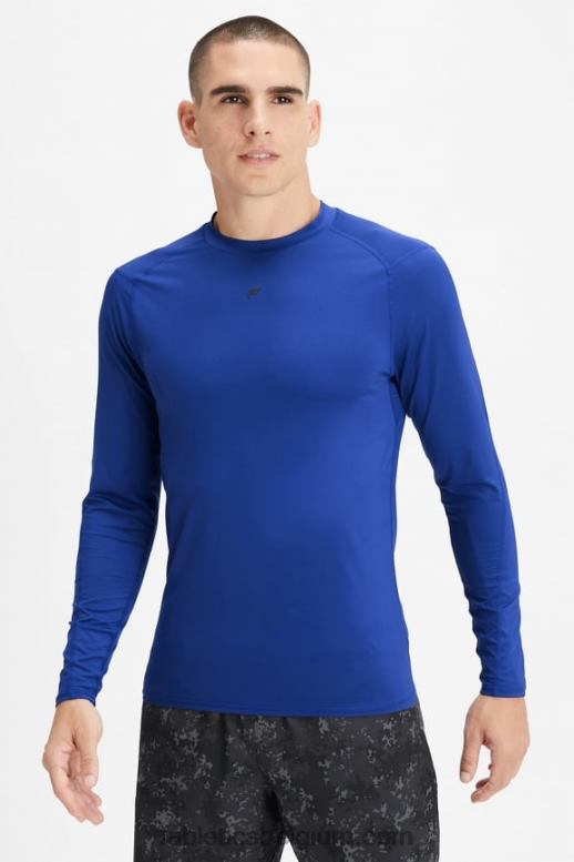frans blauw Heren de basislaag is tee Fabletics LH20J3620