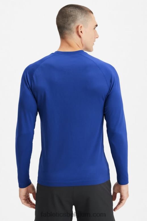 frans blauw abstract f Heren het trainingsdag T-shirt met lange mouwen Fabletics LH20J3565