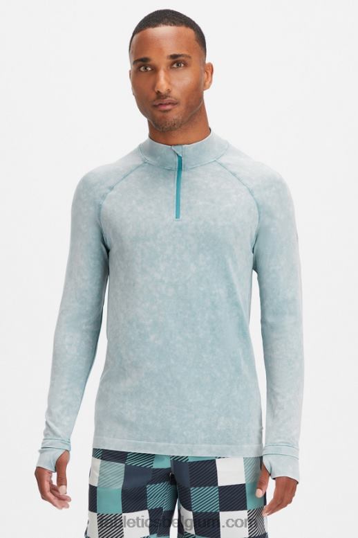 gewassen arctische golf Heren de trainingsdag 1/4 zip Fabletics LH20J3594
