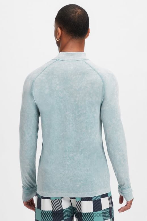 gewassen arctische golf Heren de trainingsdag 1/4 zip Fabletics LH20J3594