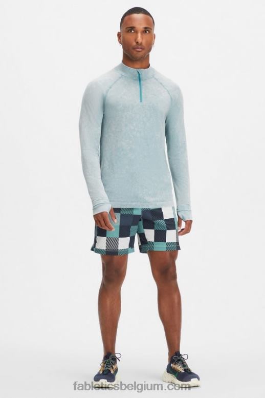 gewassen arctische golf Heren de trainingsdag 1/4 zip Fabletics LH20J3594