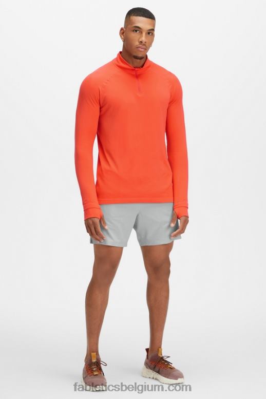 heldere vlam Heren de trainingsdag 1/4 zip Fabletics LH20J3596
