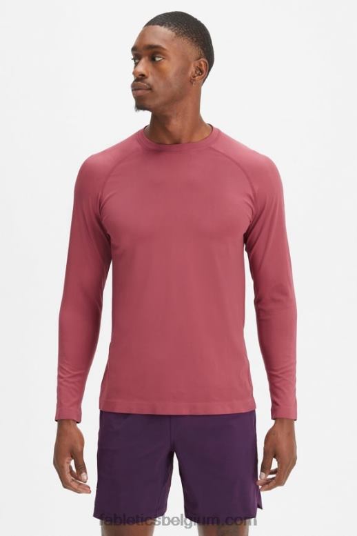 houten roos Heren het trainingsdag T-shirt met lange mouwen Fabletics LH20J3564