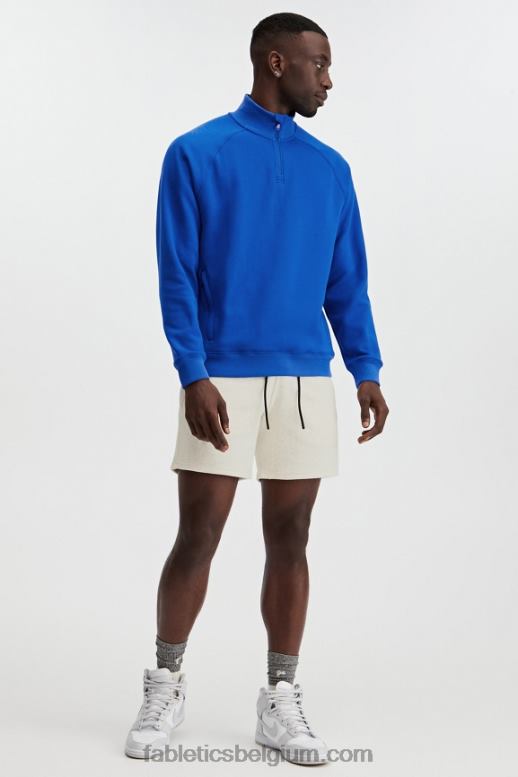 klassiek blauw Heren de go-to 1/4 rits 189 Fabletics LH20J3615