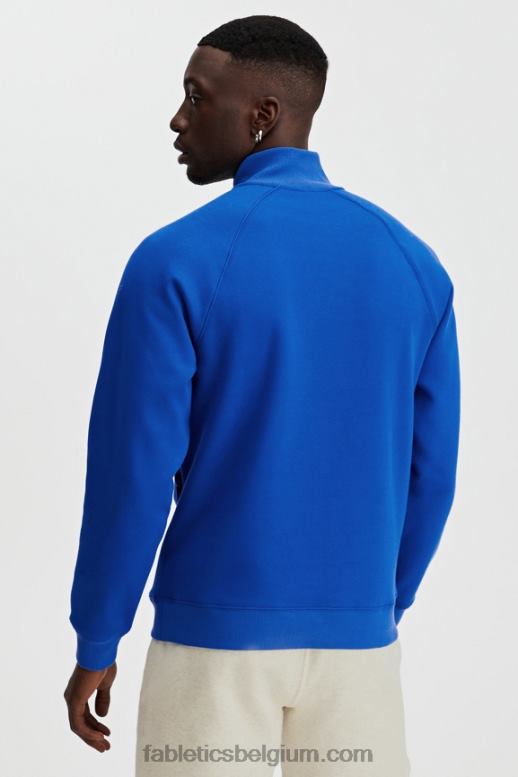 klassiek blauw Heren de go-to 1/4 rits 189 Fabletics LH20J3615