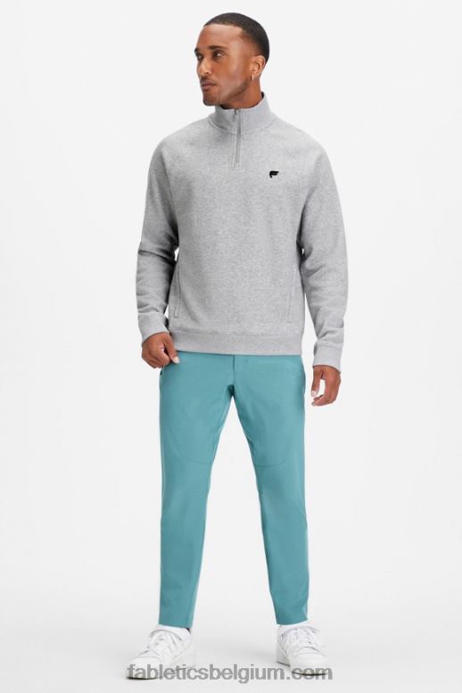 klassieke grijze heide Heren de go-to 1/4 ritssluiting 187 Fabletics LH20J3606
