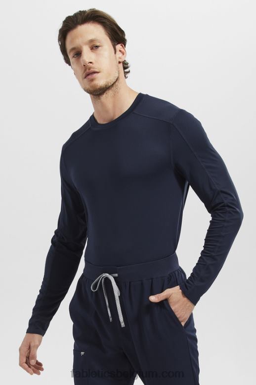 marine Heren onderscrub met lange mouwen voor dagelijks gebruik Fabletics LH20J3588