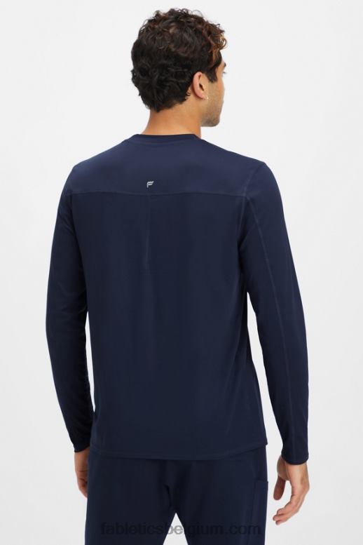 marine Heren onderscrub met lange mouwen voor dagelijks gebruik Fabletics LH20J3588
