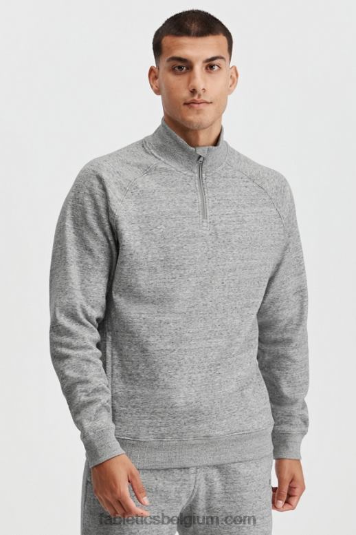 midden grijs htr Heren de go-to 1/4 rits 188 Fabletics LH20J3614